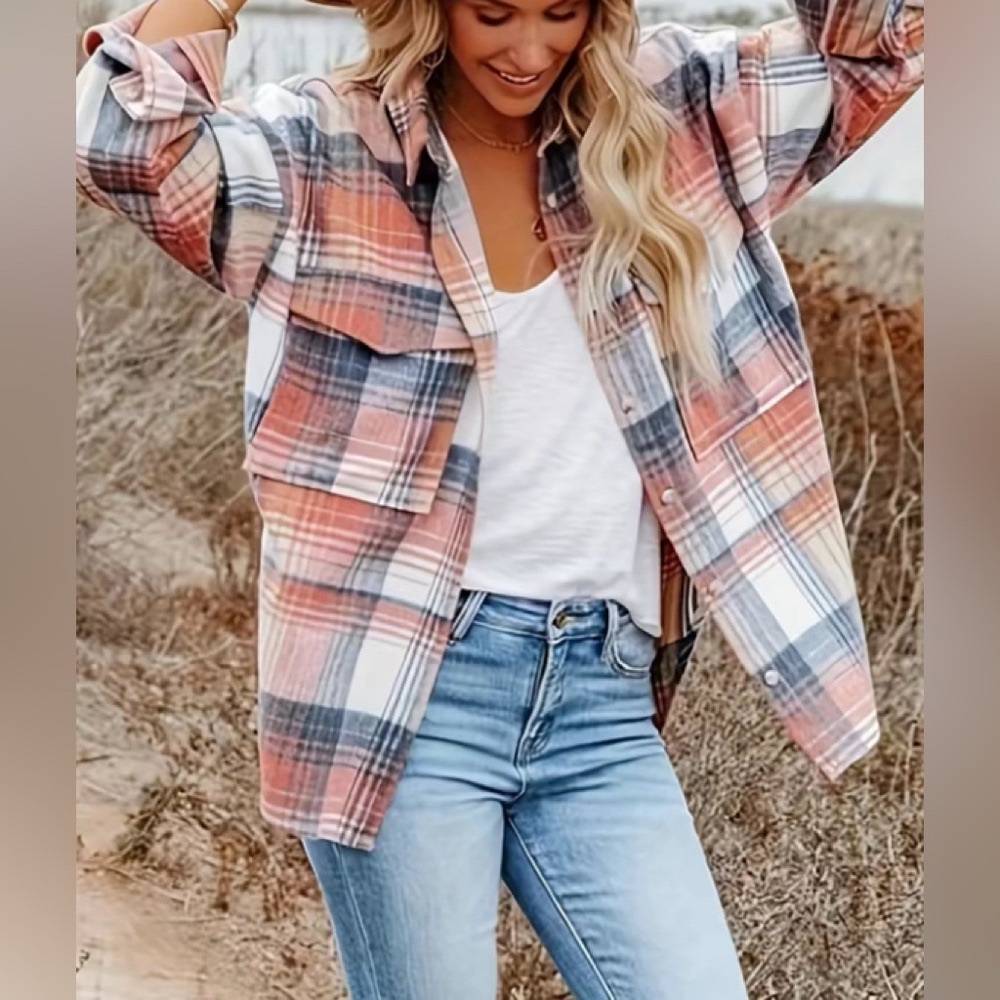 Plaid Flannel Shirt Shacket